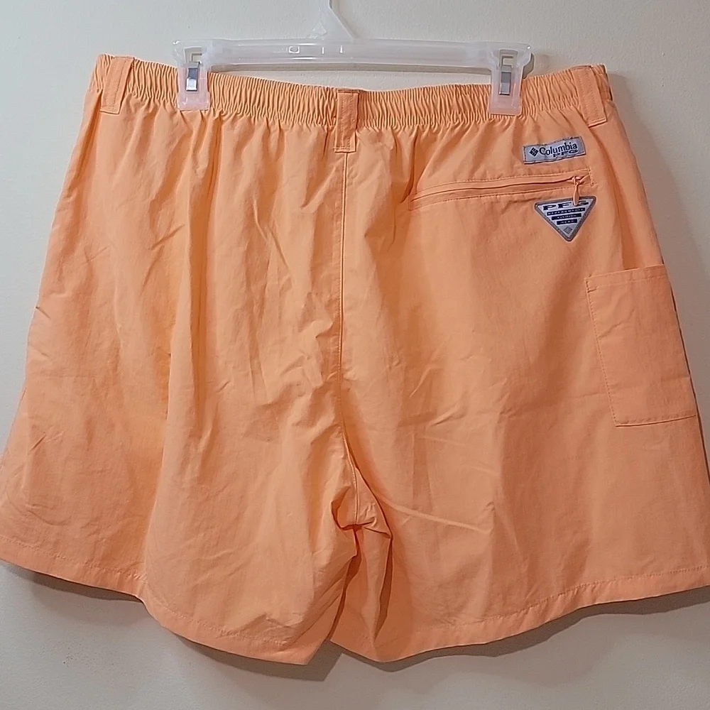Men's Columbia Backcast III Swim‎ Water Shorts, Bright Nectar, Large, NWT